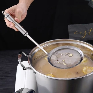 ช้อนช้อนตักไขมัน - ตะแกรงแยกไขมัน - กระชอนพาสต้า สแตนเลส 304 | Oil Separator Ladle, Soup Skimmer, Pasta Strainer, 304 Stainless Steel
