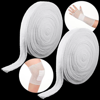 พร้อมส่ง ผ้าพันแผลตาข่าย ผ้าพันแผลแบบท่อ 3 ขนาด ระบายอากาศ เหมาะสำหรับนิ้วมือ น่อง และส่วนอื่นๆ บาดเจ็บ
