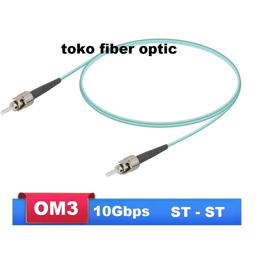 ST ST simplex patchcord fiberoptic OM3 Multimode 1 เมตร LSZH