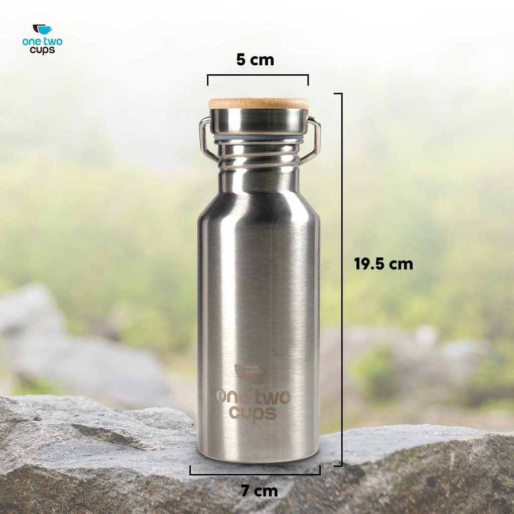 QUICKSHP ขวดน้ําดื่มสแตนเลสแบบพกพา 500ml - YM006