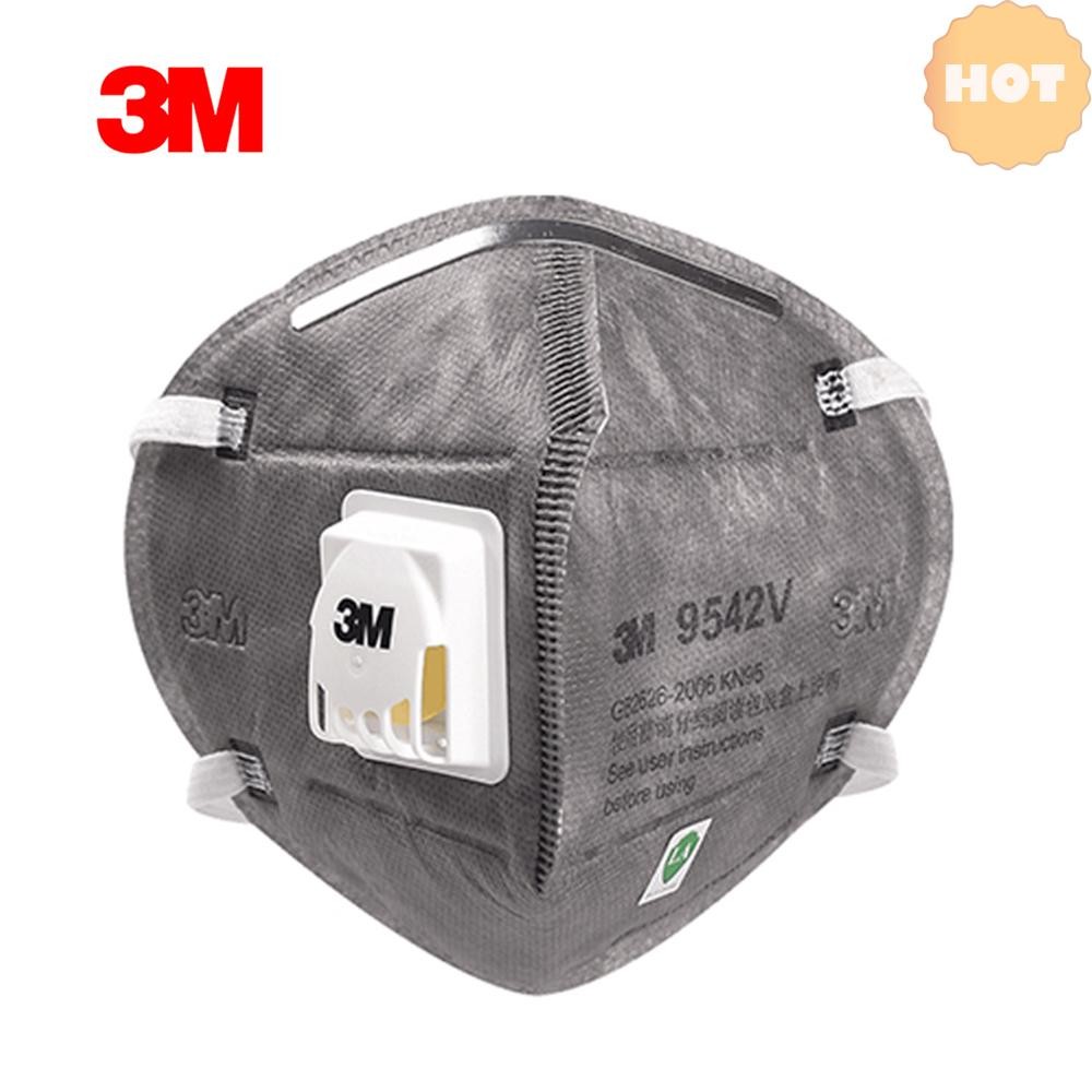 [2025 ใหม่] 3M 9542V KN95 Particulate Respirator มีวาล์ว Actived หน้ากากคาร์บอนหน้ากากป้องกันหน้ากาก