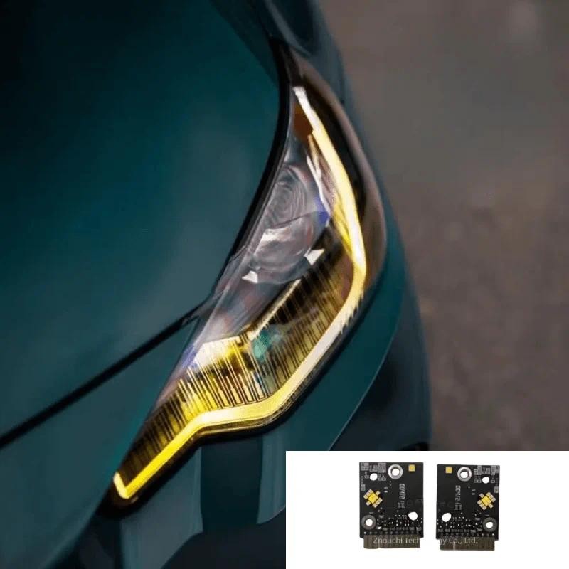 สีเหลือง Angel Eye ใหม่ DRL สําหรับ 2022 2023 BMW 2 series M2 LCI G42 G87 M240i CSL LED ไฟวิ่งกลางวั