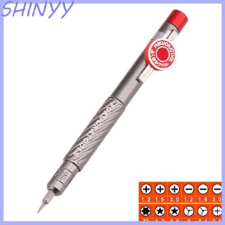 SHI แบบพกพา 13 in 1 ปากกาไขควง Magnetic Double-Head Bits ไขค…