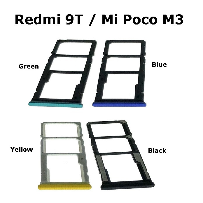 BM Xiaomi Mi Poco M3 / Redmi 9T SimTray ถาดซิมผู้ถือบัตร SimCard Slot สําหรับเปลี่ยน M2010J19SG