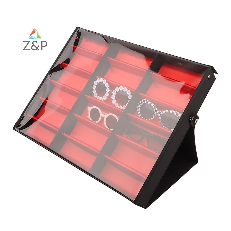 Z&P 5/18 กริดพลิกแว่นตาในกล่องแสดงตู้โชว์ สำหรับการจัดเก็บและแสดงตัวอย่างแว่นตากันแดด ทั้งผู้หญิงและผู้ชาย พร้อมบริการ COD ราคา ถูกที่สุด ดีลบีเคเค แกลเลอรีภาพที่ 6