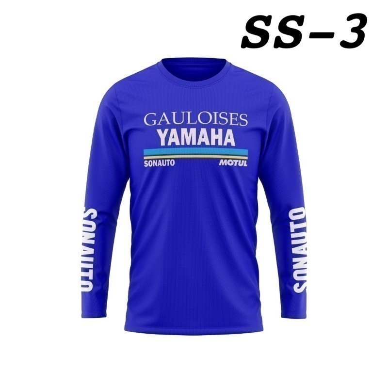 Sonauto 2025 T-Shirt & Dress แฟชั่น Yamaha ทำจากไมโครไฟเบอร์ มีทั้งแขนยาวและแขนสั้น