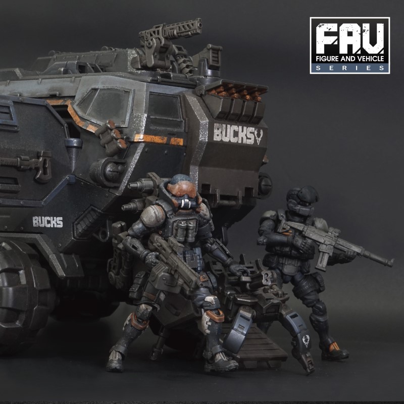 Tianying พร้อมสต็อก Acid Rain War Bucks Bucks Squad FAV-A97 Bucks Ankylosaurus/A98/AP21 ทหาร 3.75