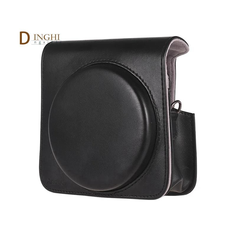 กระเป๋ากล้องหนัง PU พร้อมสายเคสกล้องสําหรับกล้องฟิล์มสําเร็จรูป Square SQ6