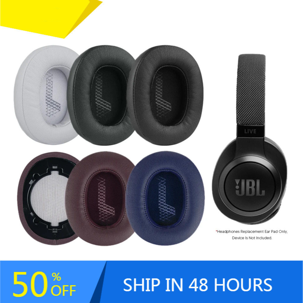 แผ่นรองหูฟังสําหรับ JBL Live 500BT Wireless อะไหล่ซ่อมชุดหูฟัง EarCushion Earpads
