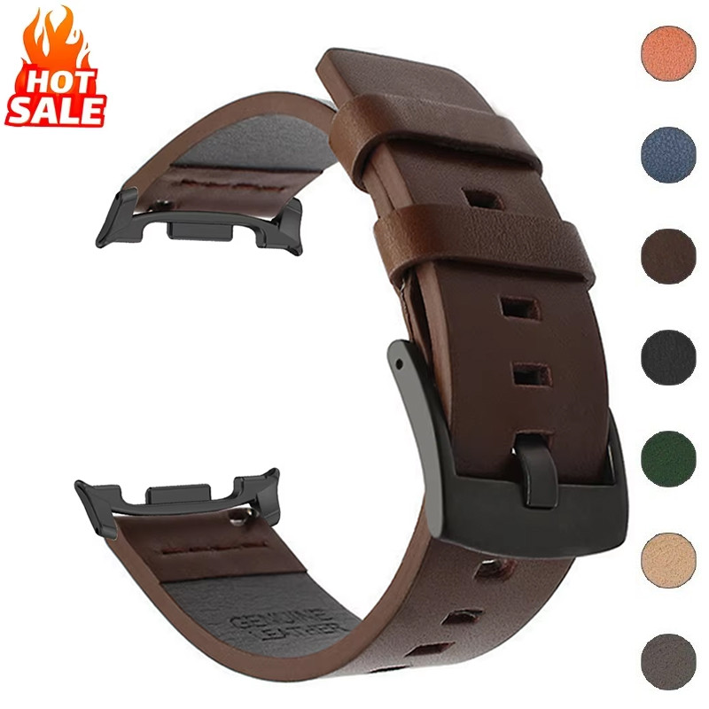 สายหนัง PU สําหรับ Samsung Galaxy Watch 8 40 มม.44 มม./8 คลาสสิก/Ultra 2025 47 มม.ไม่มี Gaps Watchband ผู้ชายผู้หญิงสายรัดข้อมืออุปกรณ์เสริม