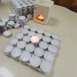 【พร้อมส่ง】 IKEA เทียน ทีไลท์ อิเกีย 100,200 ชิ้น เทียนไข เทียนถ้วย เทียนประดับ ไร้กลิ่น เทียนทีไลท์ GLIMMA