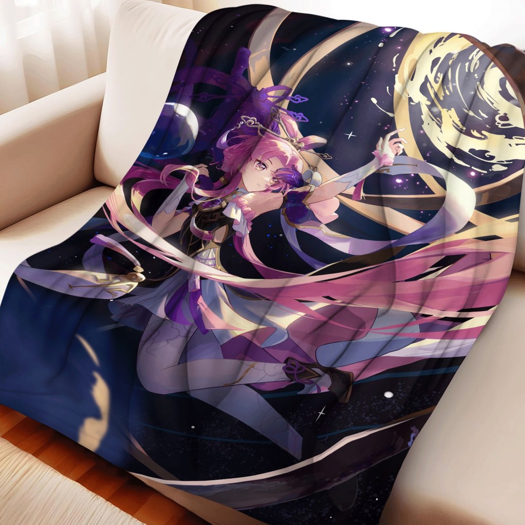 Honkai Star Rail fu xuan Flannel ผ้าห่มสําหรับชายหญิงอะนิเมะนุ่มอุ่นโยนผ้าห่มสําหรับเตียงโซฟาวันเกิด