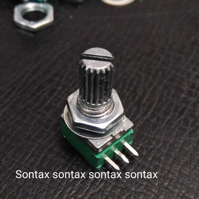 HIJAU (อ่าน DESCRIPTION!!) B50k b 50k 50k potentiometer pot 3pin volume mono รุ่น alps สีเขียว