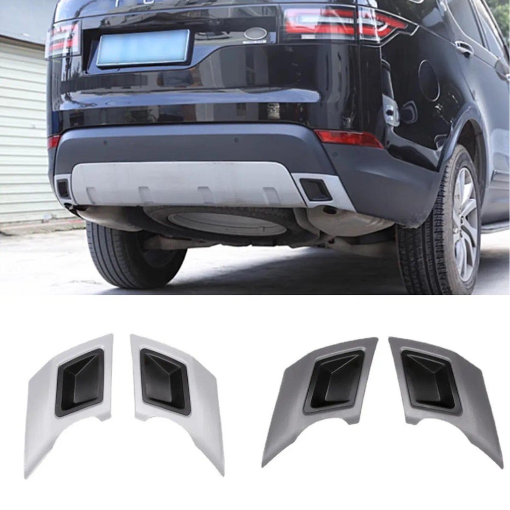 รถหางคอท่อไอเสียแผ่น Trim สติกเกอร์สําหรับ Land Rover Discovery 5 S SE HSE LR5 L462 2017 2018 อุปกรณ