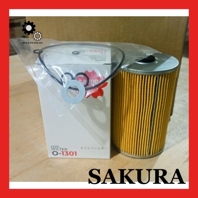 Hino Jumbo FM EM100 Ranger Sakura O-1301 กรองน้ํามันเครื่อง