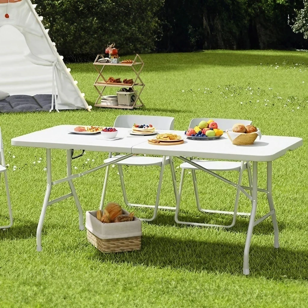 🔥รับประกัน 30 ปี🔥โต๊ะพับได้ โต๊ะพับพกพา Folding Table โต๊ะแคมป์ปิ้ง รับน้ำหนักได้800KG ใช้มาขายของตลาดนัดและปิกนิค thumbnail 10