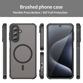เคส แม่เหล็ก สำหรับ ซัมซุง Samsung A07 5G / A27 5G S25Fe Wireless Charging Case รุ่นใหม่ A06 / A16 / A26 / A36 / A56 016