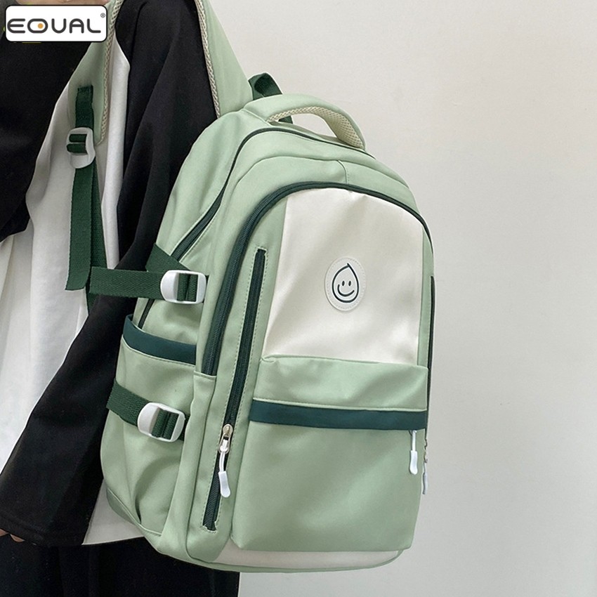 EQUAL กระเป๋าเป้ Backpack  กระเป๋านักเรียน ใส่หนังสือ เป้ใส่ของ ใส่โน๊ตบุ๊กได้ ใส่เสื้อผ้าได้ มีหลายช่อง ระบายอากาศได้ดี