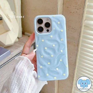 เคสไอโฟน 13 สำหรับ IPhone 17 air 13 11 15 16 14 12 Pro Max 15 14 16 6 Plus เคสลายการ์ตูนจุดสีสันสดใสเรียบง่าย