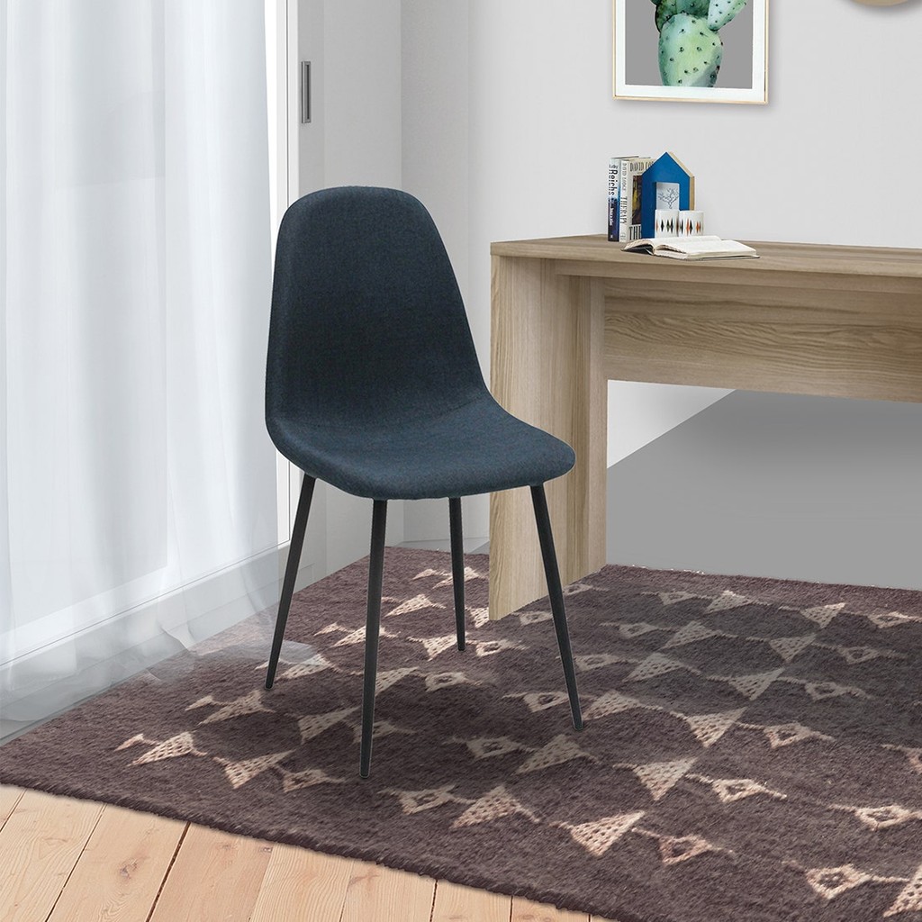 SB Design Square เก้าอี้เหล็กเบาะผ้า รุ่น Lalada สีน้ำเงิน (44X53X88 ซม.) แบรนด์ SB FURNITURE