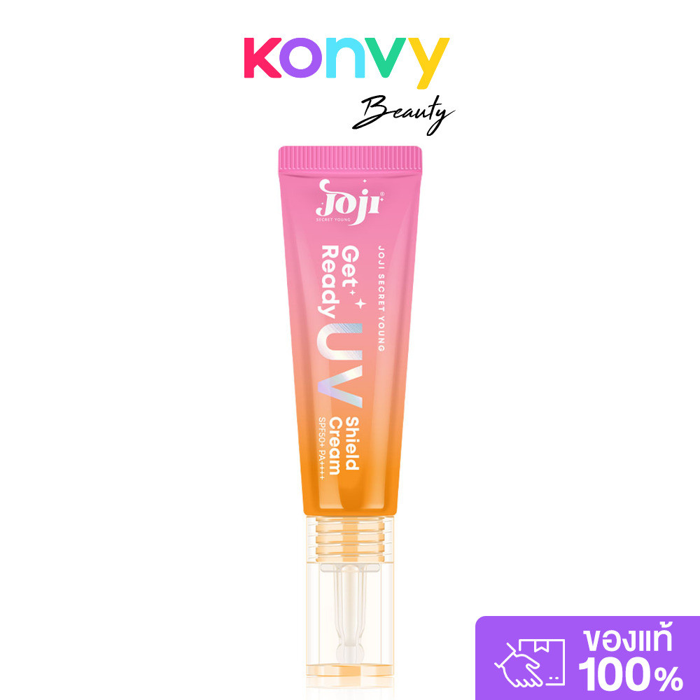JOJI Secret Young Get Ready UV Shield Cream SPF50+ PA++++ 10g โจจิ ซีเครท ยัง ครีมกันแดดสำหรับผิวหน้า สูตร Hybrid.