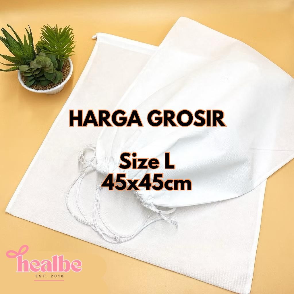 [HB 1065] WHOLESALE L 45x45 - Drawstring Bag Cover - Dust Bag Goodie Bag - Dust Protective Wrap