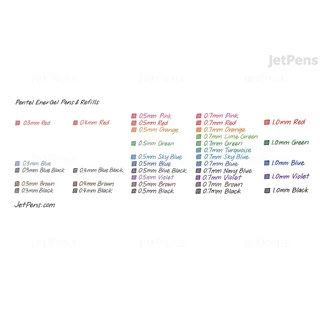 Pentel EnerGel BLN75 / BLN75PW ปากกาเจลหัวเข็ม 0.5 mm เขียนลื่น แห้งไว เติมหมึกได้
