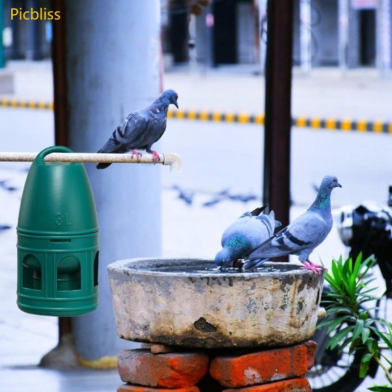 Picbliss เครื่องมือน้ําอัตโนมัติสําหรับ Parakeets ป่า Doves Ducks รดน้ําใช้ความจุ 3 5L