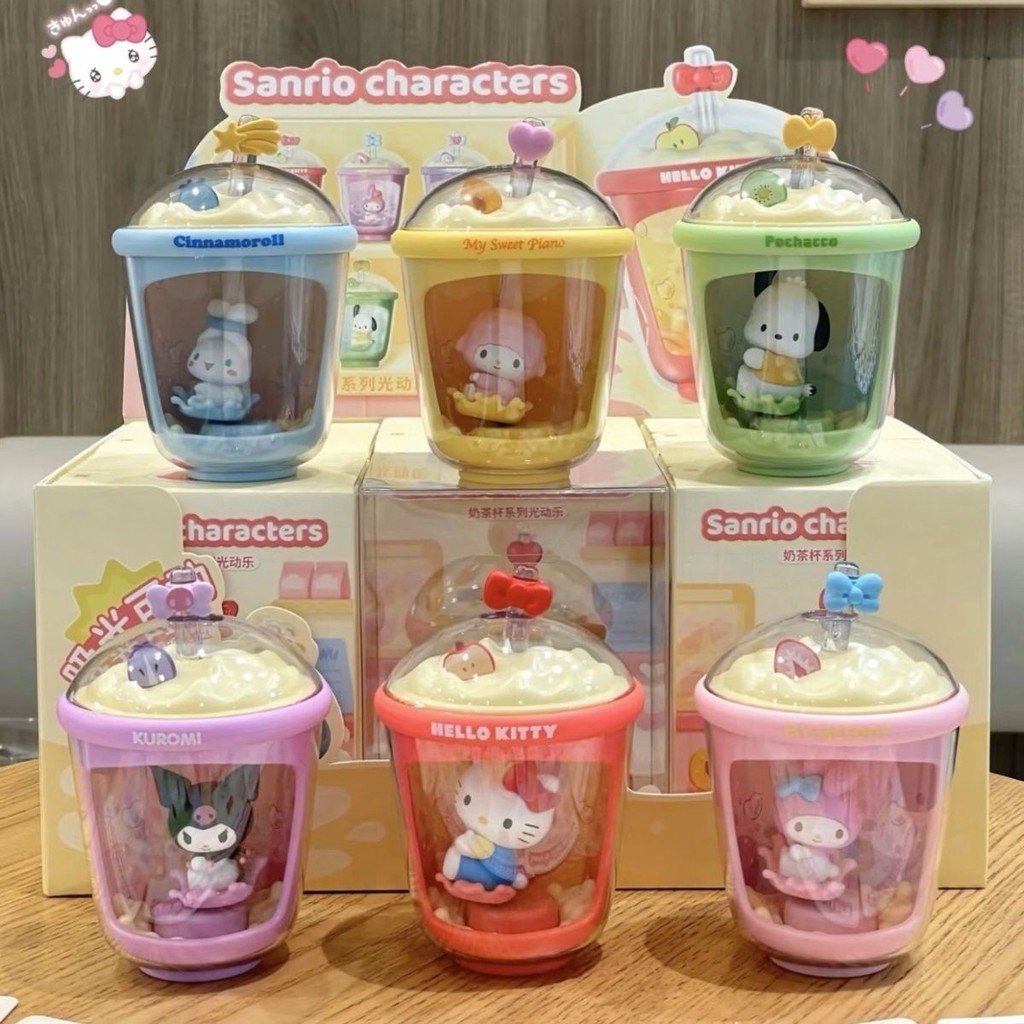 ของแท้ Sanrio Milk Tea Cup Series Mystery Box Light Dynamic Fun อินเทรนด์เล่นสร้างสรรค์สาวน่ารักของขวัญวันเกิดรูป ราคา ถูกที่สุด ดีลบีเคเค