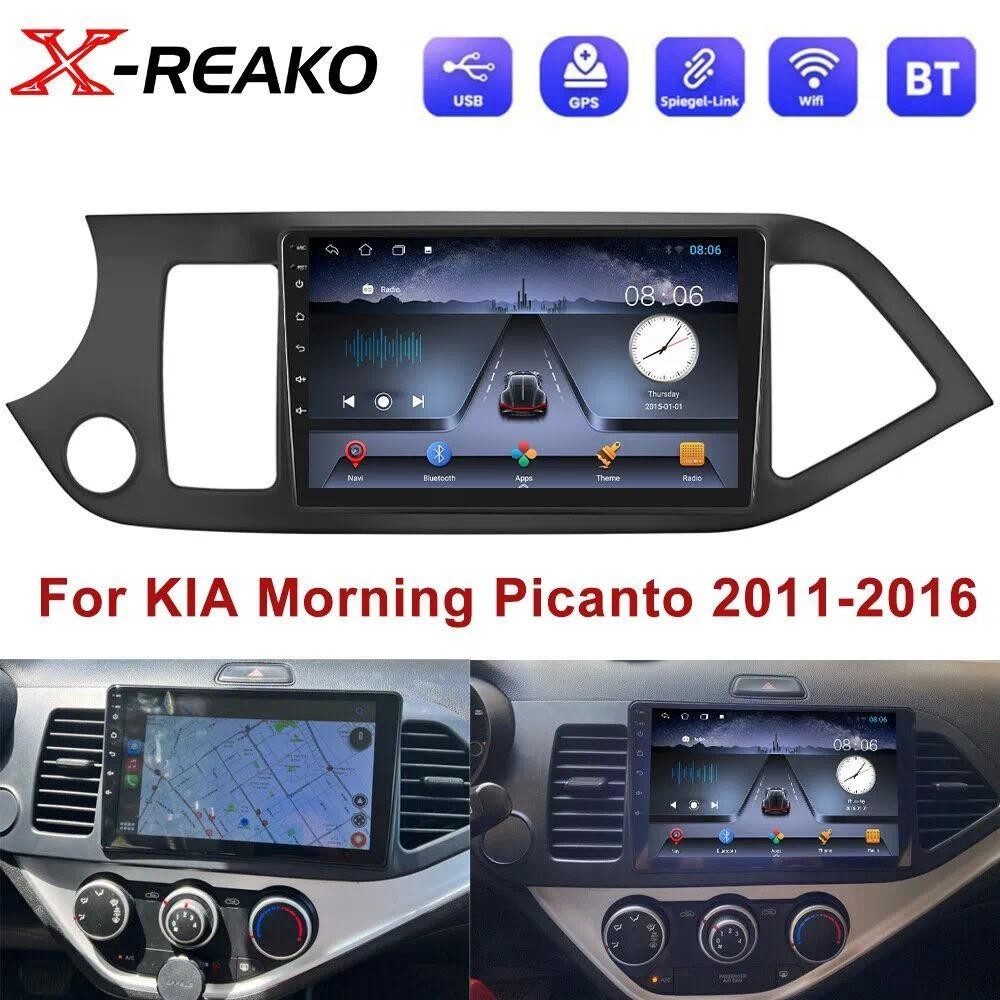 X-REAKO Car Recorder เส้นทแยงมุม: 9, "2 DIN, 1GB / 32GB