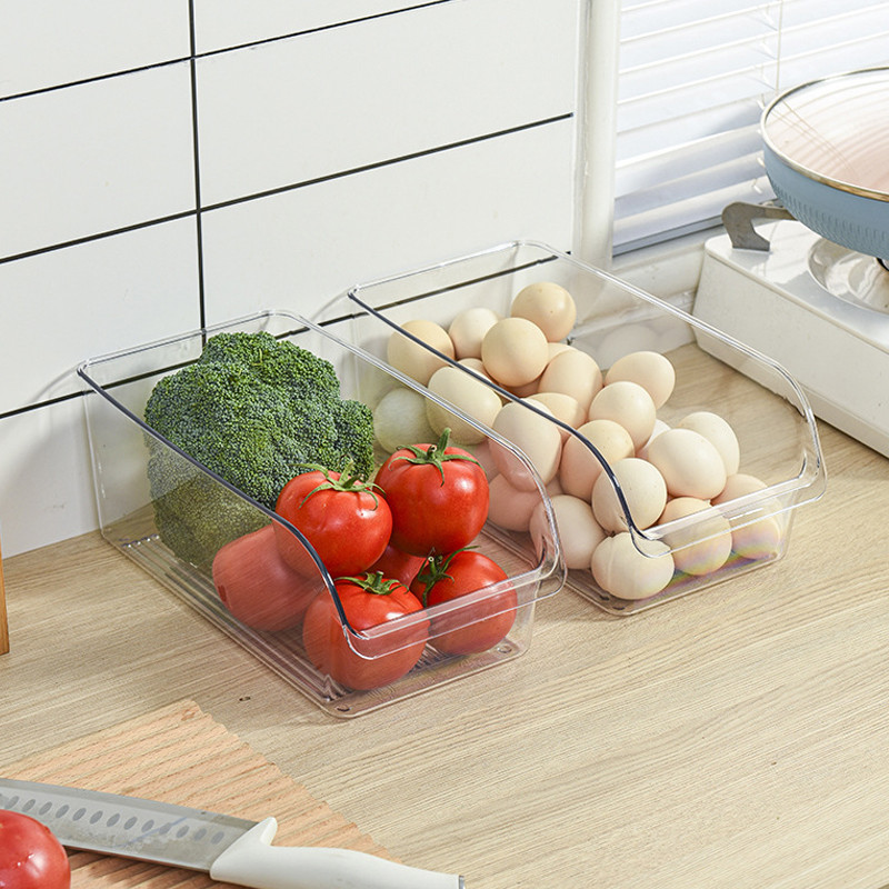 กล่องใส่ของแบบใสก กล่องเก็บของสดกล่องเก็บผล มินิมอล กล่องเก็บของในตู้เย็น พลาสติกเก็บของสด - รูปที่ 4