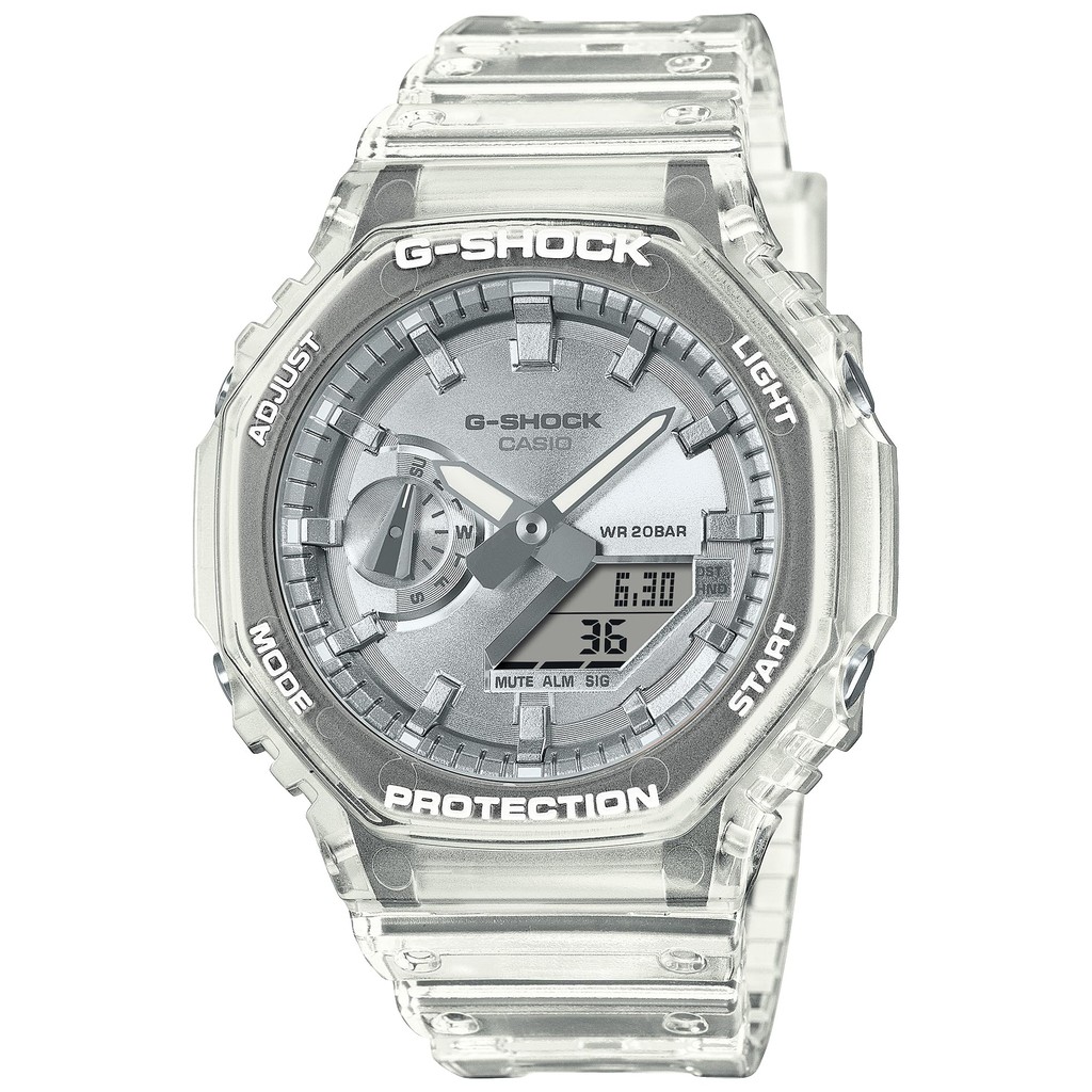 Casio  G-Shock BRIGHT METALLIC DIAL GA-2100BM-7A8JF  Clear
