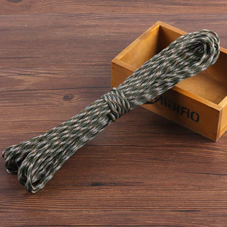 เชือกพาราคอร์ด ขนาด 10m 31m สำหรับการตั้งแคมป์ เชือกไนลอน Climbing rope 4mm เชือกสนาม สวยทนG3565