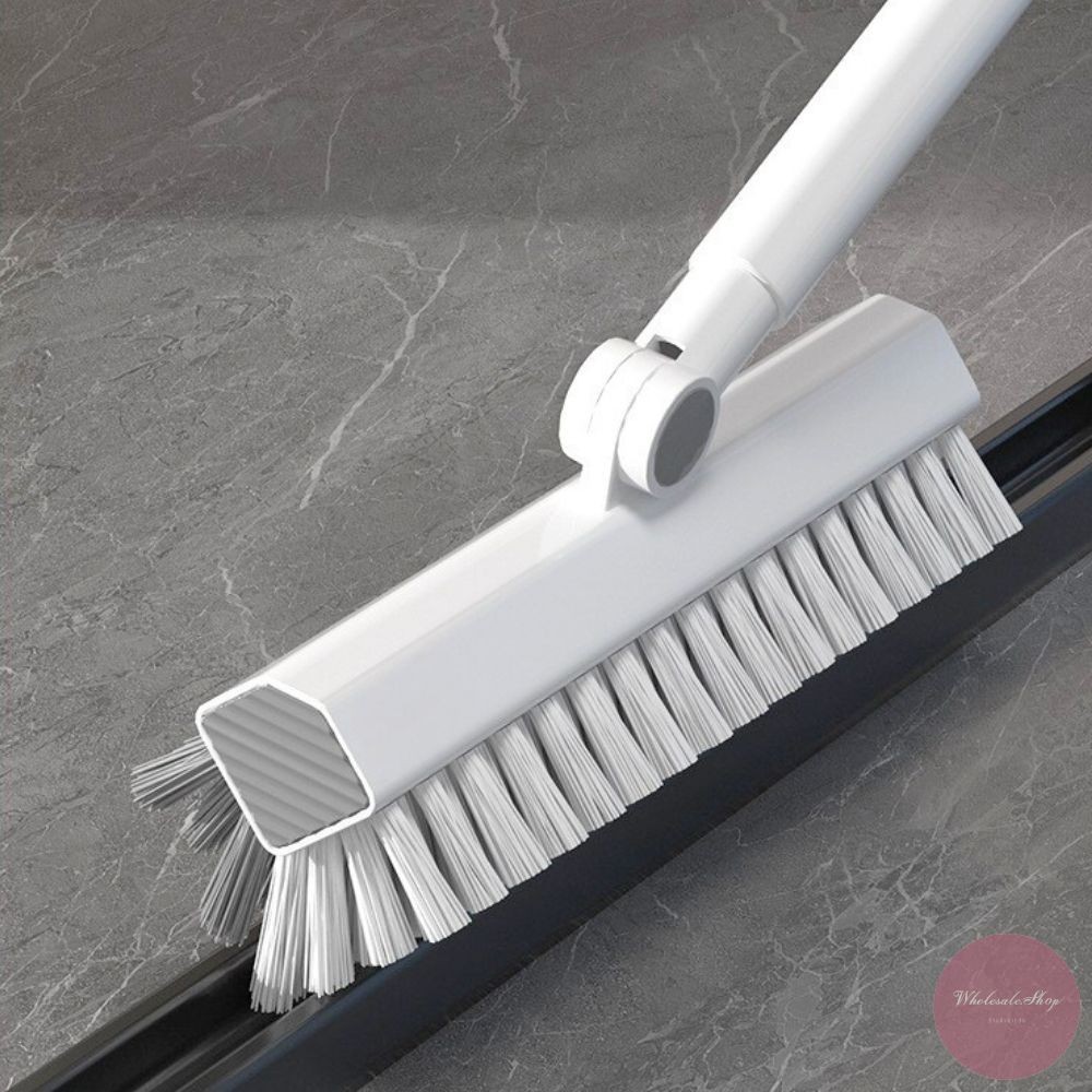 แปรงขัดพื้น แปรงขัดร่อง ขนแปรงรูปตัว V หัวแปรงหมุน 180 องศา ขัดได้ทุกซอกทุกมุม ด้ามยาวแข็งแรง - รูปที่ 5