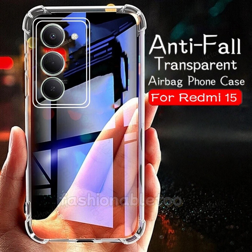 สําหรับRedmi15 5GสําหรับRedmi 15 C 15C Redmi15 C Redmi15C 2025 สี่มุมซิลิคอนเคสโทรศัพท์กล้องเลนส์Pro