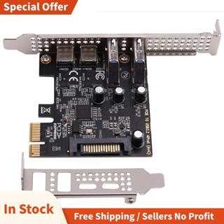 การ์ดขยาย PCI 4 พอร์ต (Type-C+A) การ์ดขยาย USB 3.2 5Gbps ควา…