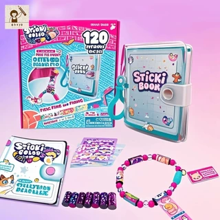 Ohayo สติกเกอร์ Sticki Rolls กำไลข้อมือสติ๊กเกอร์ DIY สร้อยข้อมือ สติ๊กเกอร์สร้างสรรค์ สวมใส่ได้ ฉีก ของเล่นเด็ก ของขวัญ