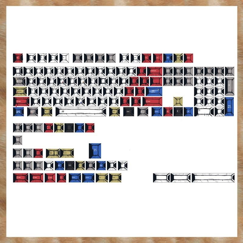 [KYG] PBT Comic Style Keycaps PBT Keycaps Keycaps Keycaps สําหรับCherry MX Switches Cherry Profile K