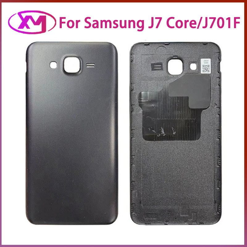 สําหรับ Samsung Galaxy J7 Core J701 J701F ฝาหลังแบตเตอรี่ฝาครอบด้านหลังเปลี่ยนชิ้นส่วน