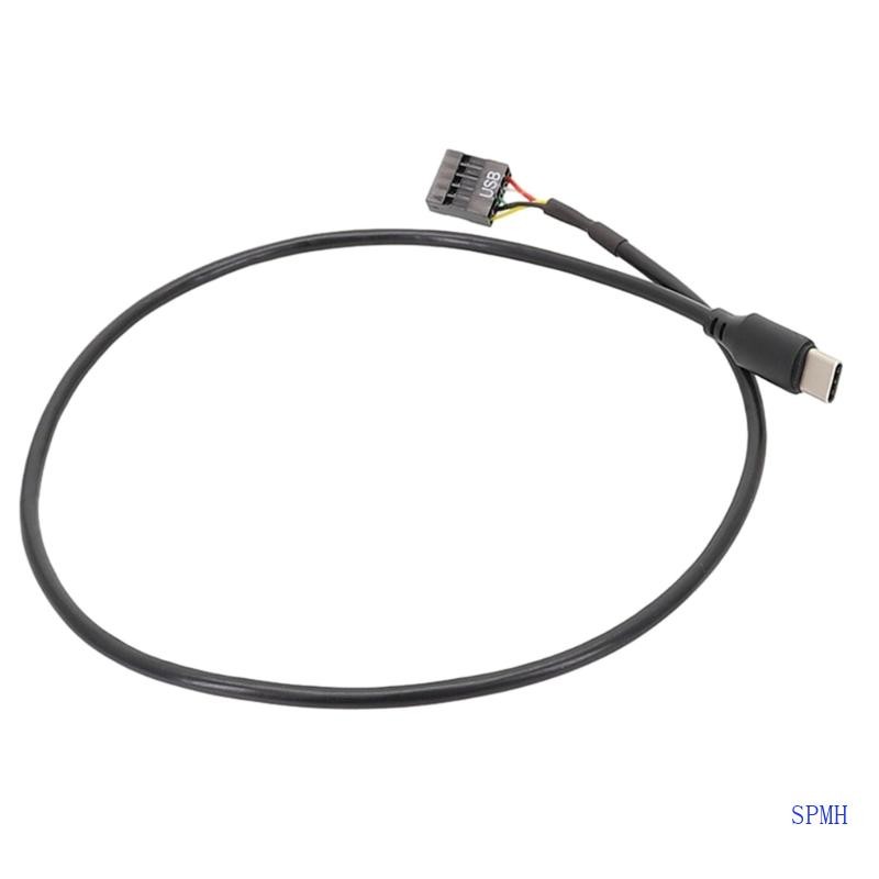 โล่อะแดปเตอร์ USB 9Pin to Type C ความเร็วสูงสุดสําหรับการส่งผ่านสาย USB Type C