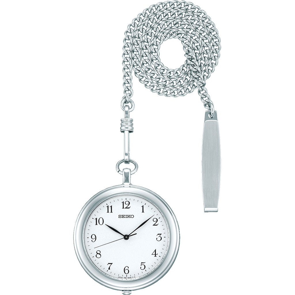 JDM WATCH ★ Seiko Pocket Watch,Japanese Made,Hanging Watch for Men and Women,Model SAPP007,White,Poc