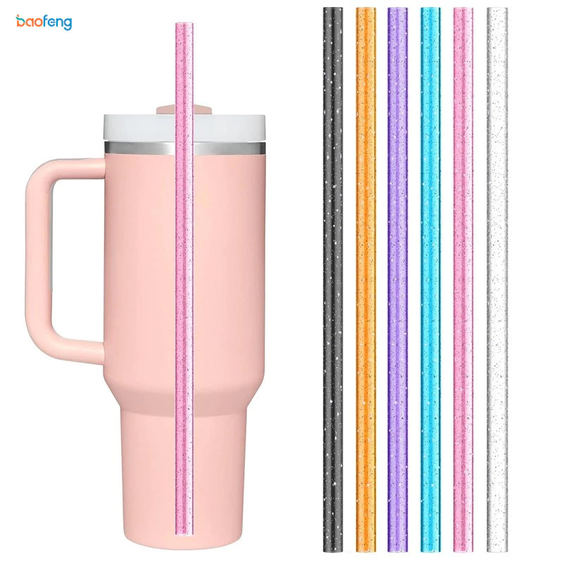 หลอดทดแทน 9 มม. สำหรับแก้วน้ำและขวดน้ำ 20oz 30oz 40oz แบบใช้ซ้ำได้