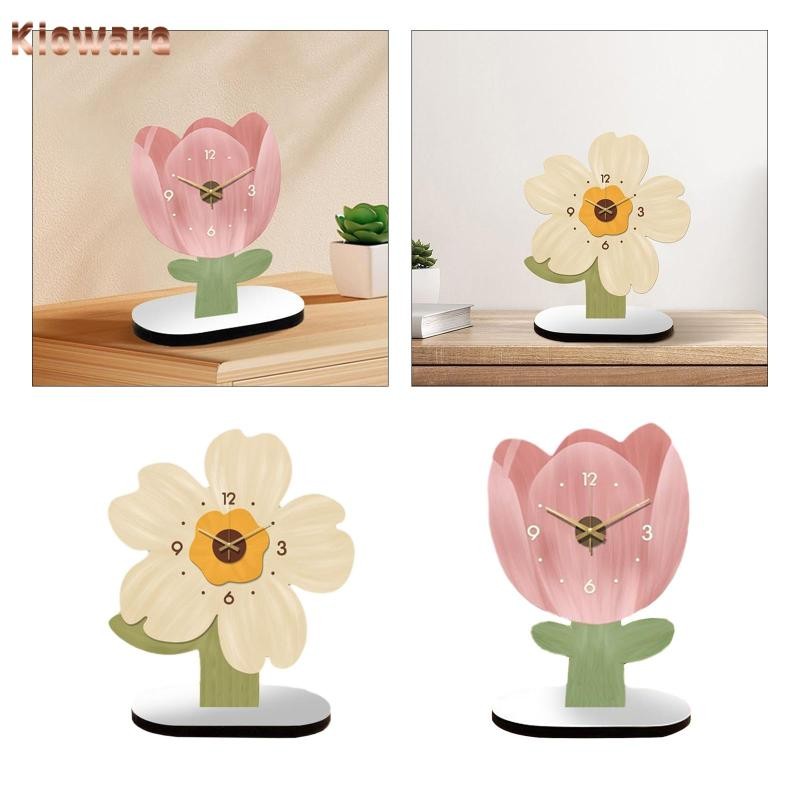 [โคลแวร์] นาฬิกาตั้งโต๊ะตกแต่งนาฬิกาอะนาล็อกไม่ติ๊กเงียบโต๊ะเครื่องประดับนาฬิกาโรยตัวสําหรับชั้นวางโต๊ะข้างเตียงสํานักงานบ้าน