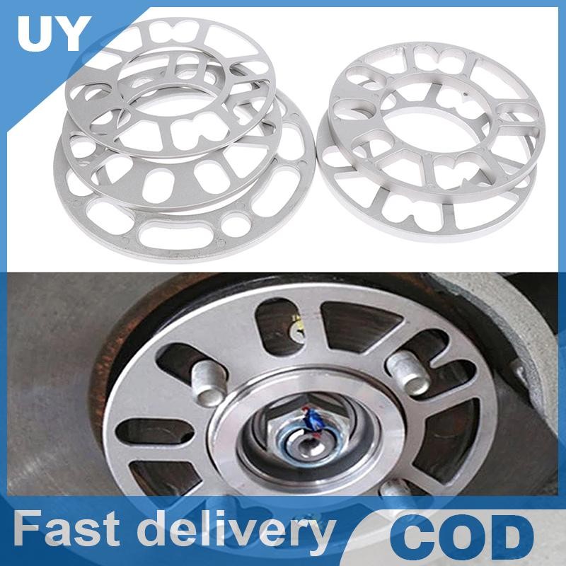 Null 3/5/6/8/10 มม.อลูมิเนียมล้อรถ Spacer Adaptor Shims แผ่นรถอุปกรณ์เสริม null