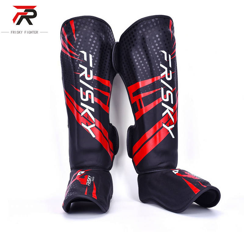 Frisky Thickened Leg Guard for Boxing Adult Free Fight Muay Thai Sanda Leg Guard Shin Protector Trai
