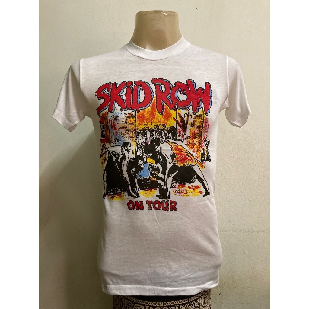 เสื้อวง SKID ROW สไตล์วินเทจ s-5xl