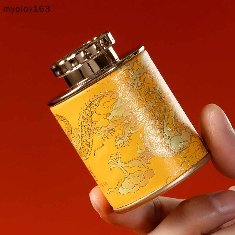 Myoloy ใหม่มังกรชาเปล่าดีบุกกระป๋องครัวเรือนสีเขียวชาดําปิดผนึกขวดแบบพกพาเดินทางขนาดเล็กกล่องบรรจุภัณฑ์ชากระดาษการจัดเก็บสามารถ TH - รูปที่ 4