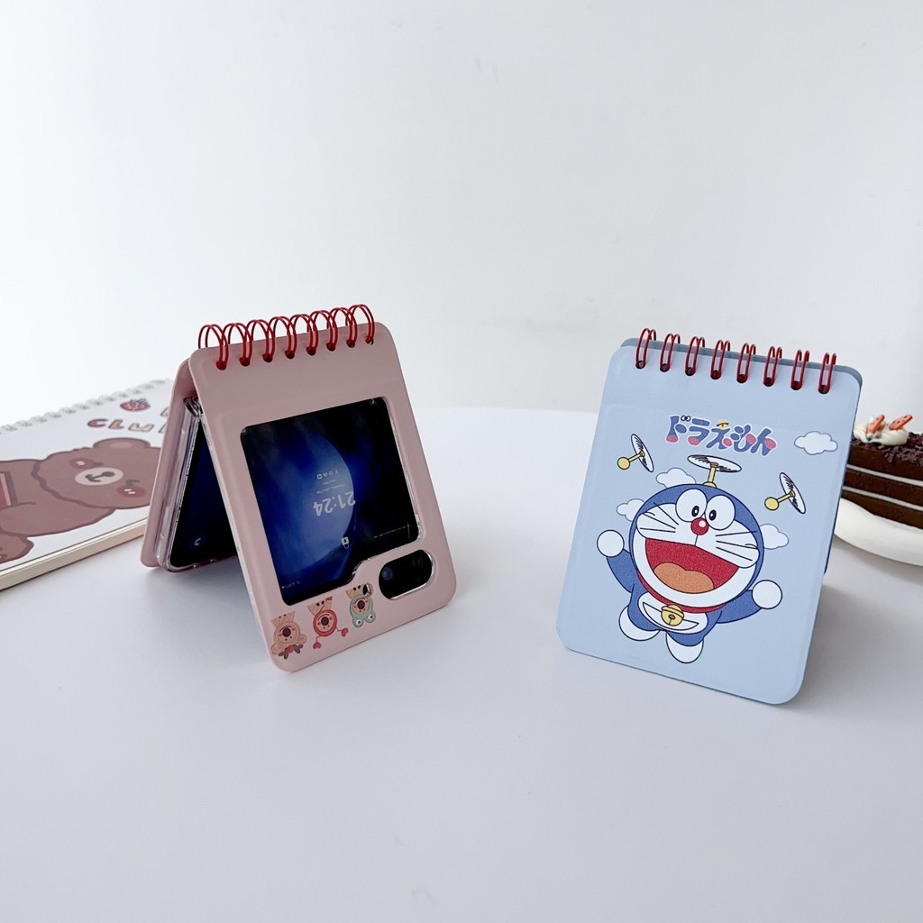 เหมาะสําหรับ Samsung Galaxy Z Flip 3 4 5 รูปแบบการ์ตูนน่ารักออกแบบเฉพาะเคสโทรศัพท์กันกระแทก,Samsung 