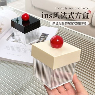 ชีวิต กล่องเก็บสําลีเดสก์ท็อปไหมขัดฟันที่ใส่ไม้จิ้มฟันโต๊ะเค…