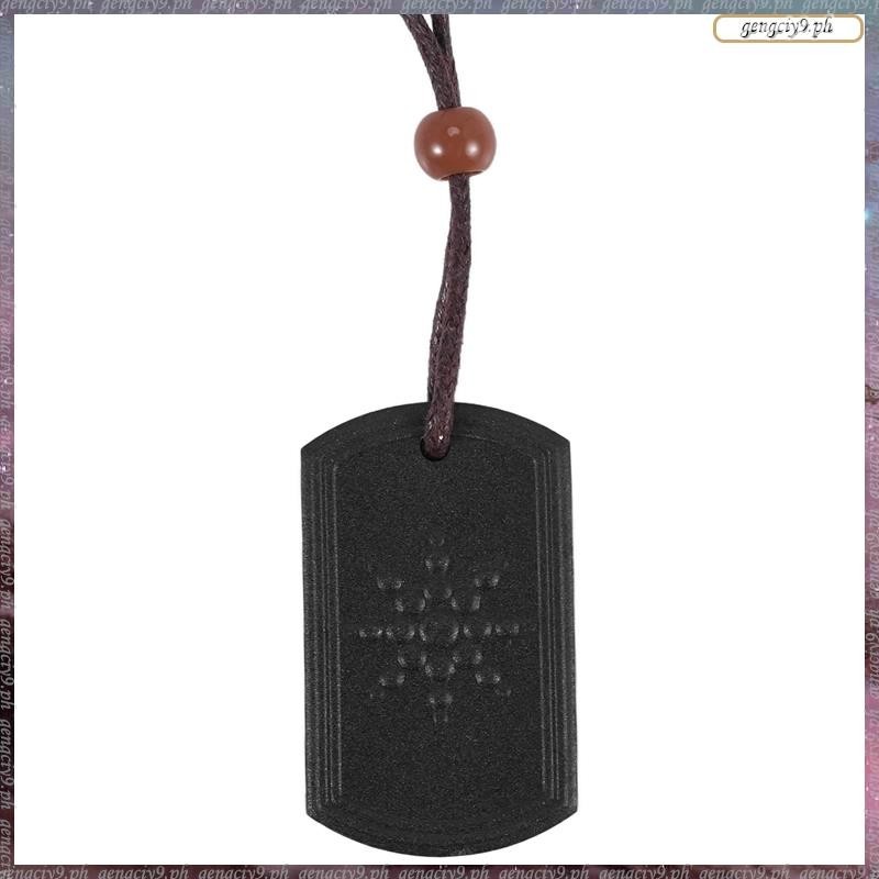 [LR] สร้อยคอจี้หินภูเขาไฟ Anti EMF จี้ป้องกันรังสี Energy Scalar Quantum Bio วิทยาศาสตร์ไอออนลบ